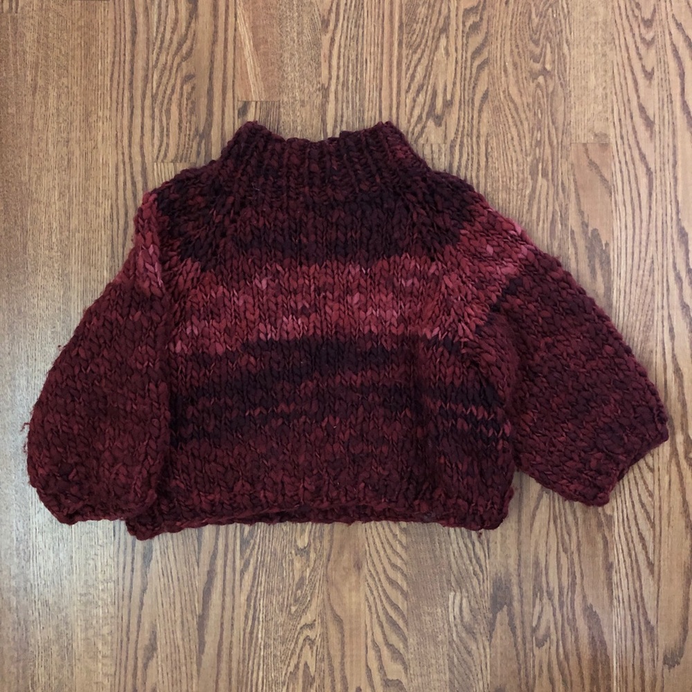 Good Night Day hand-knit sweater